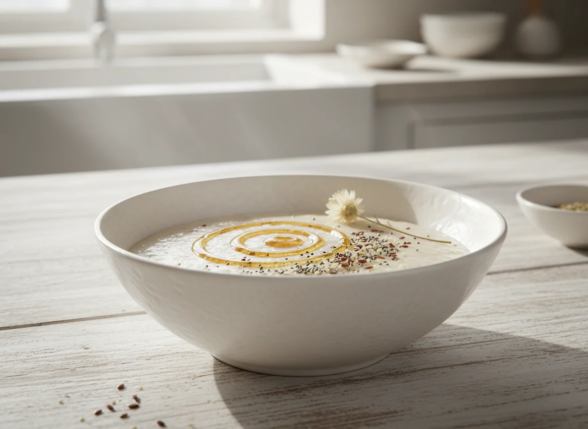 Baby goat milk porridge