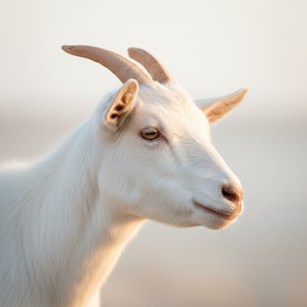 Gold Keçi goat milk powder farm — Saanen goat in natural environment